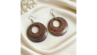 Special Offer Painting Wood Earrings Colorful Model
